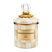MacKenzie-Childs Canister Mocha Check Mini Canister