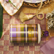 MacKenzie-Childs Canister Tartan Violet Large Canister