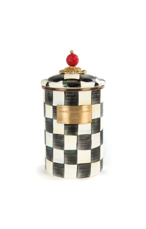 MacKenzie-Childs Canisters Courtly Check Enamel Canister Canister - Large