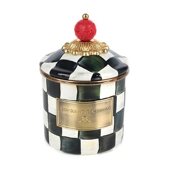 MacKenzie-Childs Canisters Courtly Check Enamel Canister - Demi