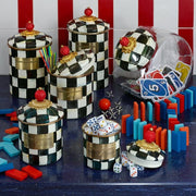 MacKenzie-Childs Canisters Courtly Check Enamel Canister - Mini