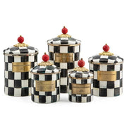 MacKenzie-Childs Canisters Courtly Check Enamel Canister - Mini