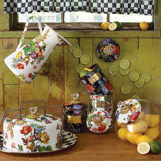 MacKenzie-Childs Canisters Flower Market Large Canister