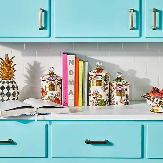 MacKenzie-Childs Canisters Flower Market Large Canister