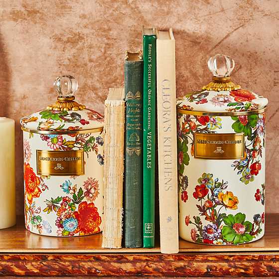 MacKenzie-Childs Canisters Flower Market Large Canister