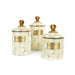 MacKenzie-Childs Canisters Parchment Check Enamel Canister - Medium