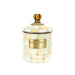 MacKenzie-Childs Canisters Parchment Check Enamel Canister - Small