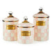 MacKenzie-Childs Canisters Rosy Check Enamel Canister - Small