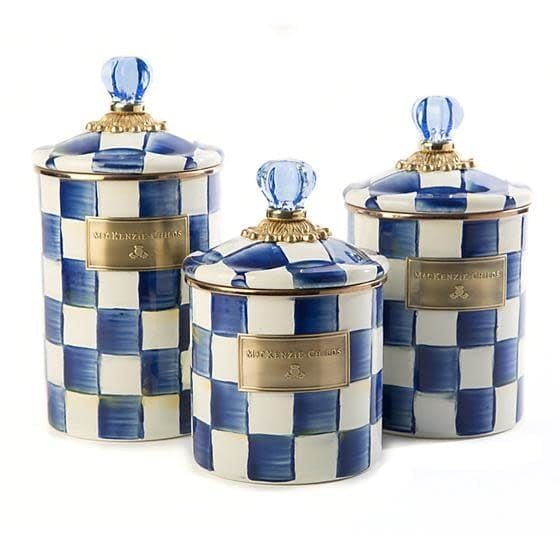 MacKenzie-Childs Canisters Royal Check Canister - Small