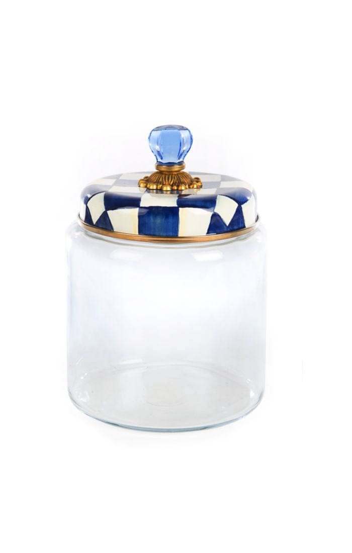 MacKenzie-Childs Canisters Royal Check Kitchen Canister - Large