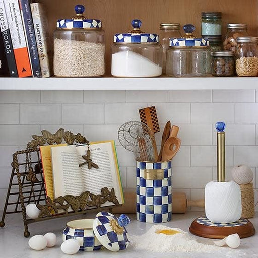 MacKenzie-Childs Canisters Royal Check Kitchen Canister - Medium