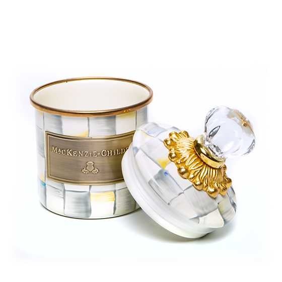 MacKenzie-Childs Canisters Sterling Check Enamel Canister - Mini