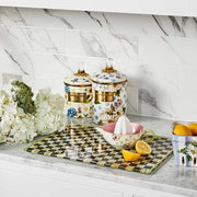 MacKenzie-Childs Canisters Wildflowers Enamel Small Canister - Yellow