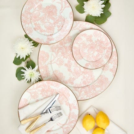 MacKenzie-Childs Charger Plates English Garden Enamel Charger/Plate - Rosy