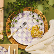 MacKenzie-Childs Charger Plates Mackenzie-Childs Violet Check Charger/Plate