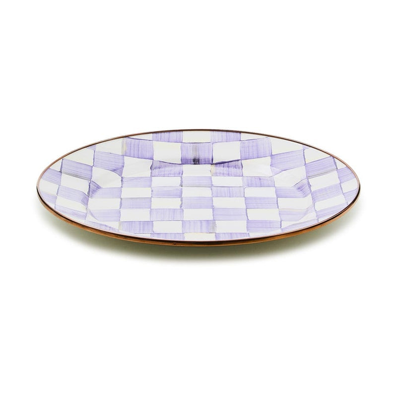 MacKenzie-Childs Charger Plates Mackenzie-Childs Violet Check Charger/Plate
