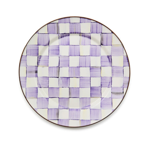 MacKenzie-Childs Charger Plates Mackenzie-Childs Violet Check Charger/Plate