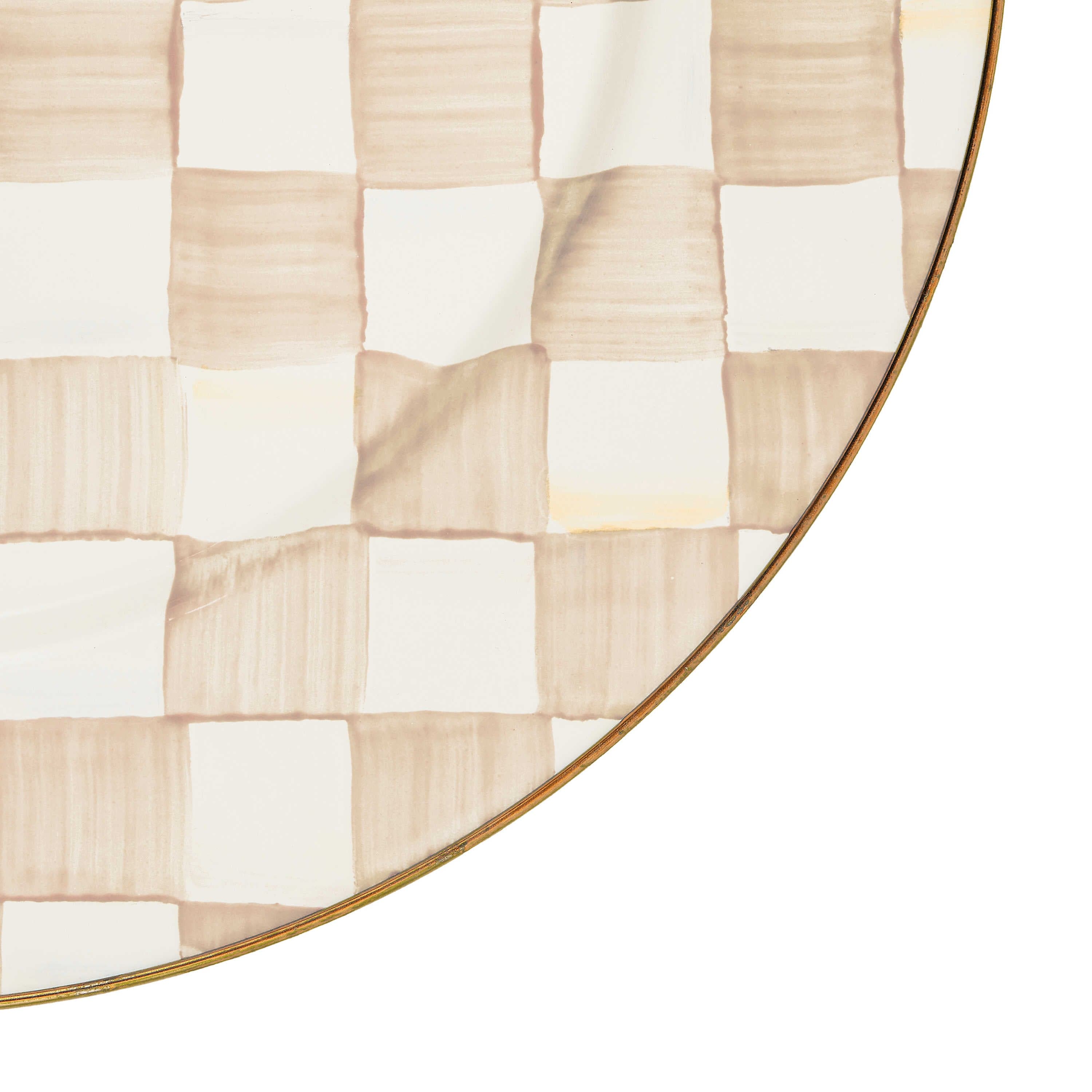 新品タグ付 11-13 ディナモ・ザクレブ マテオ・コヴァチッチ M Mocha Check Charger/Plate — Treasured Accents