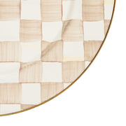 MacKenzie-Childs Charger Plates Mocha Check Charger/Plate