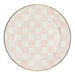 MacKenzie-Childs Charger Plates Rosy Check Enamel Charger