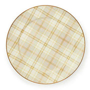MacKenzie-Childs Charger Plates Tartan Latte Charger/Plate