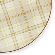 MacKenzie-Childs Charger Plates Tartan Latte Charger/Plate