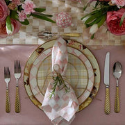 MacKenzie-Childs Charger Plates Wild Rose White Charger/Plate