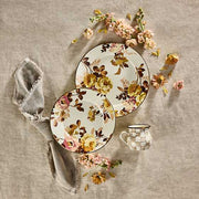MacKenzie-Childs Charger Plates Wild Rose White Charger/Plate