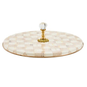 MacKenzie-Childs Cheese Board Mackenzie-Childs Mocha Check Cheese Course