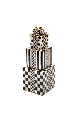 MacKenzie-Childs Christmas Courtly Capiz Gift Tower