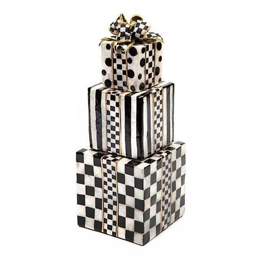 MacKenzie-Childs Christmas Courtly Capiz Gift Tower