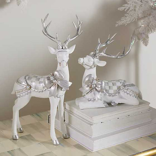 MacKenzie-Childs Christmas Crystal Palace Standing White Deer