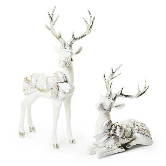 MacKenzie-Childs Christmas Crystal Palace Standing White Deer