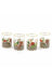 MacKenzie-Childs Christmas Deck the Halls Tumbler - Set of 4