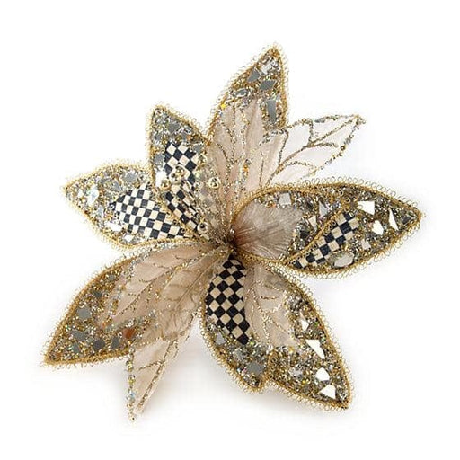 MacKenzie-Childs Christmas Golden Hour Poinsettia Clip