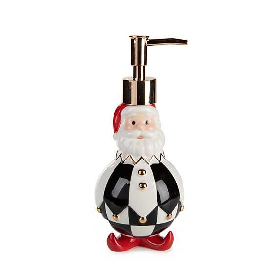 MacKenzie-Childs Christmas Jester Santa Soap Dispenser