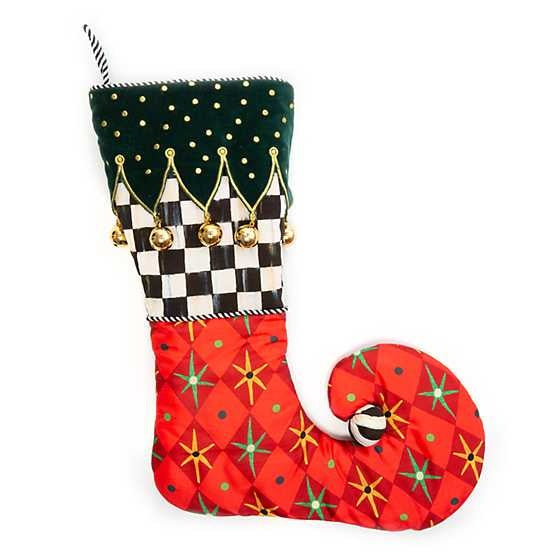 MacKenzie-Childs Christmas Jester Stocking - Red
