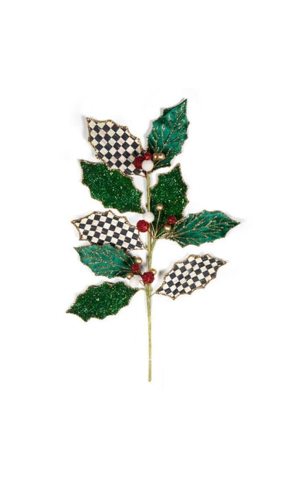 MacKenzie-Childs Christmas Nostalgia Holly Spray