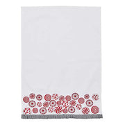 MacKenzie-Childs Christmas Peppermint Embroidered Dish Towel