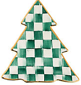 MacKenzie-Childs Christmas Spruce Check Tree Dish
