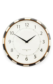 MacKenzie-Childs Clock Courtly Check School Wall Clock