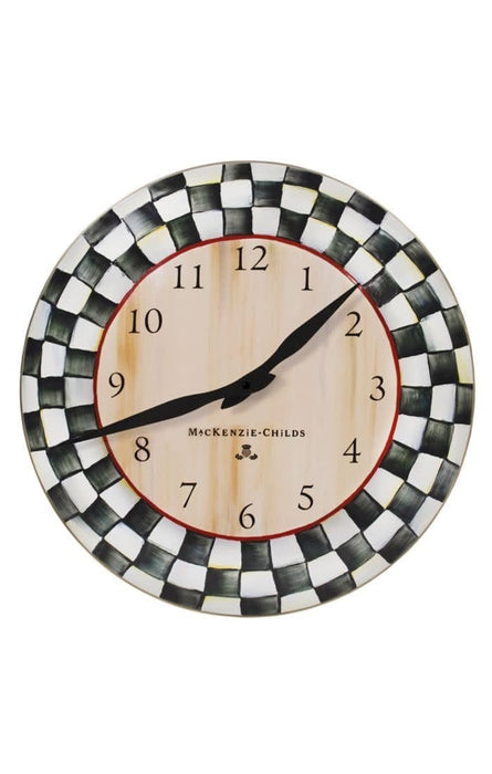 MacKenzie-Childs Clock Mackenzie-Childs Courtly Check Enamel Clock