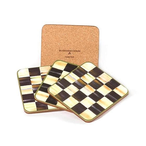 MacKenzie-Childs Coasters Courtly Check Coasters