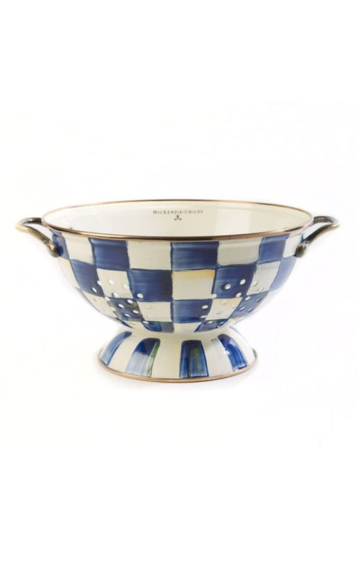 MacKenzie-Childs Colanders Royal Check Colander - Large