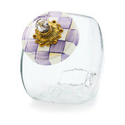 MacKenzie-Childs Cookie Jars Mackenzie-Childs Cookie Jar with Violet Check Lid