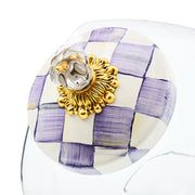 MacKenzie-Childs Cookie Jars MacKenzie-Childs Sweets Jar with Violet Check Lid