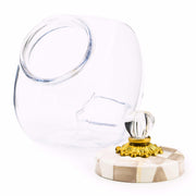 MacKenzie-Childs Cookie Jars Sweets Jar with Mocha Check Lid