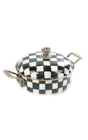 MacKenzie-Childs Cookware Courtly check Enamel 3 Qt. Casserole