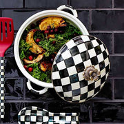 MacKenzie-Childs Cookware Courtly check Enamel Casserbole - Medium