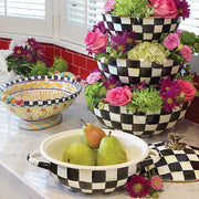 MacKenzie-Childs Cookware Courtly check Enamel Casserbole - Medium